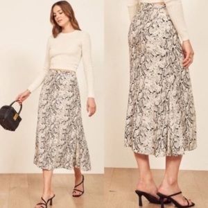 NEW! Reformation ‘rattlesnake’ skirt